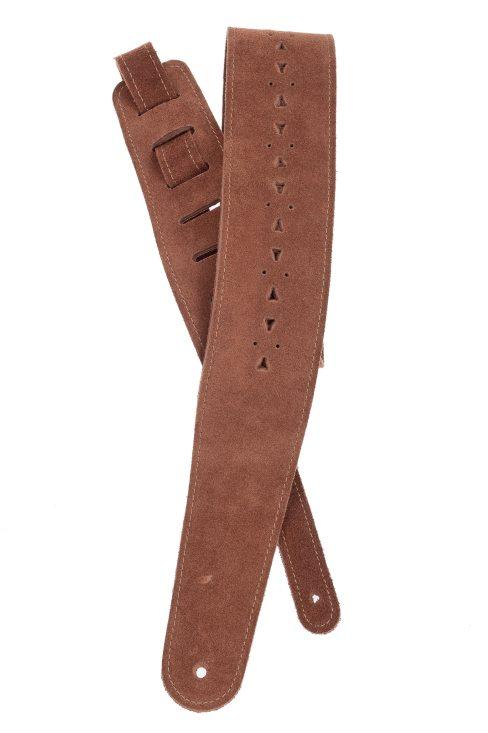 D'Addario 25PRF05 Læderrem i Brun - Guitar Rem Tilbud!