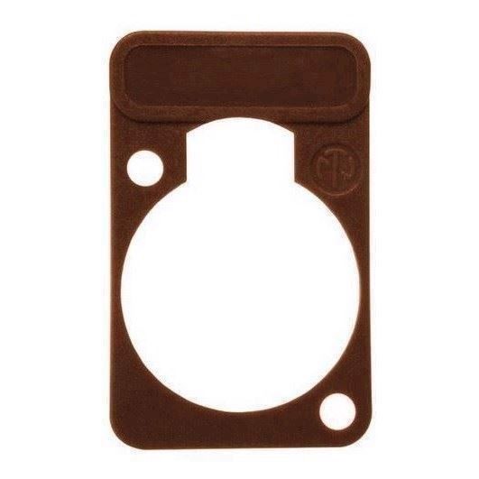 Chassis Plade til Labels, Brun – Neutrik Tilbud!