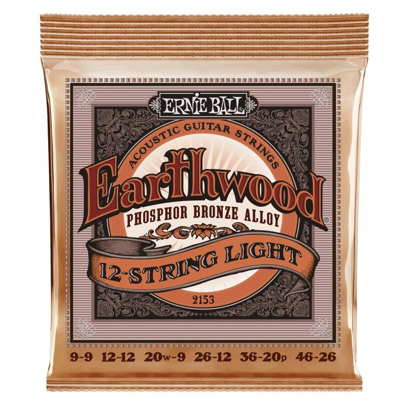 Ernie Ball 2153 Strengesæt til 12-strenget Guitar - Akustisk Klang