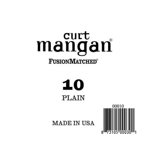 10 Løse Plain Steel Guitarstrenge .010 fra Curt Mangan