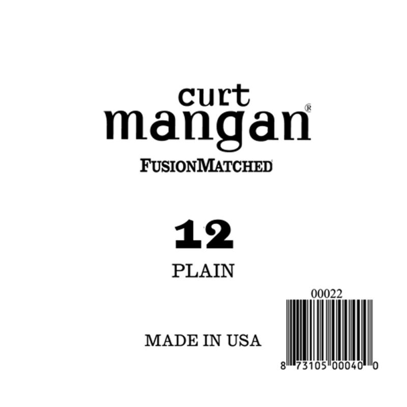 12 Løs Plain Steel Guitarstreng .012 fra Curt Mangan
