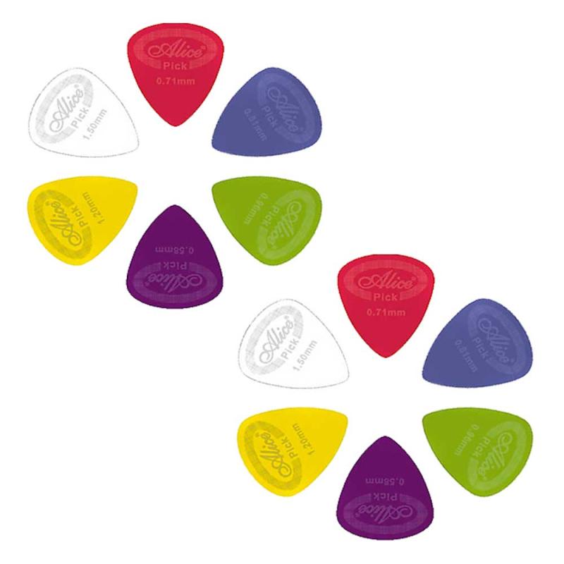 12 Stk 0,96 Mm Guitarplektre fra Alice – Fantastisk Tilbud!