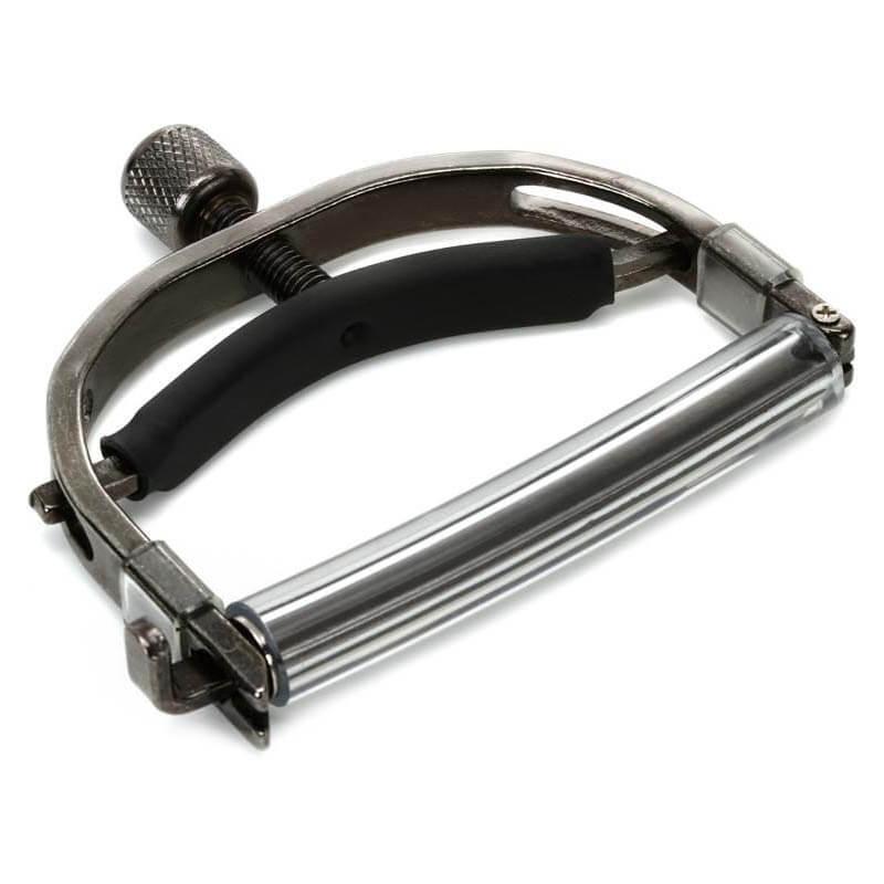 12-strengs nylon capo i sort nikkel til guitarer