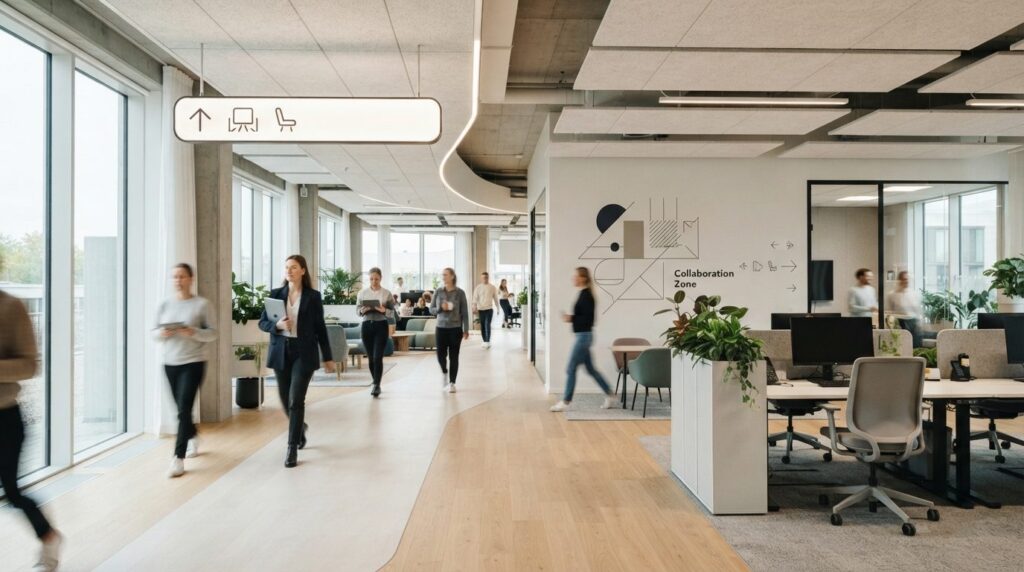 Sådan skaber tydelig skiltning ro og overblik på arbejdspladsen
